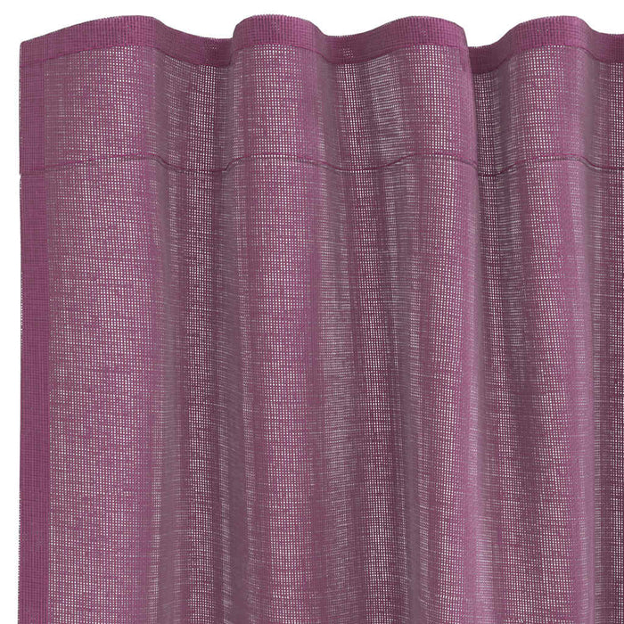 Tende in Voile con Passanti 2 pz Viola 140x245 cm 4102294