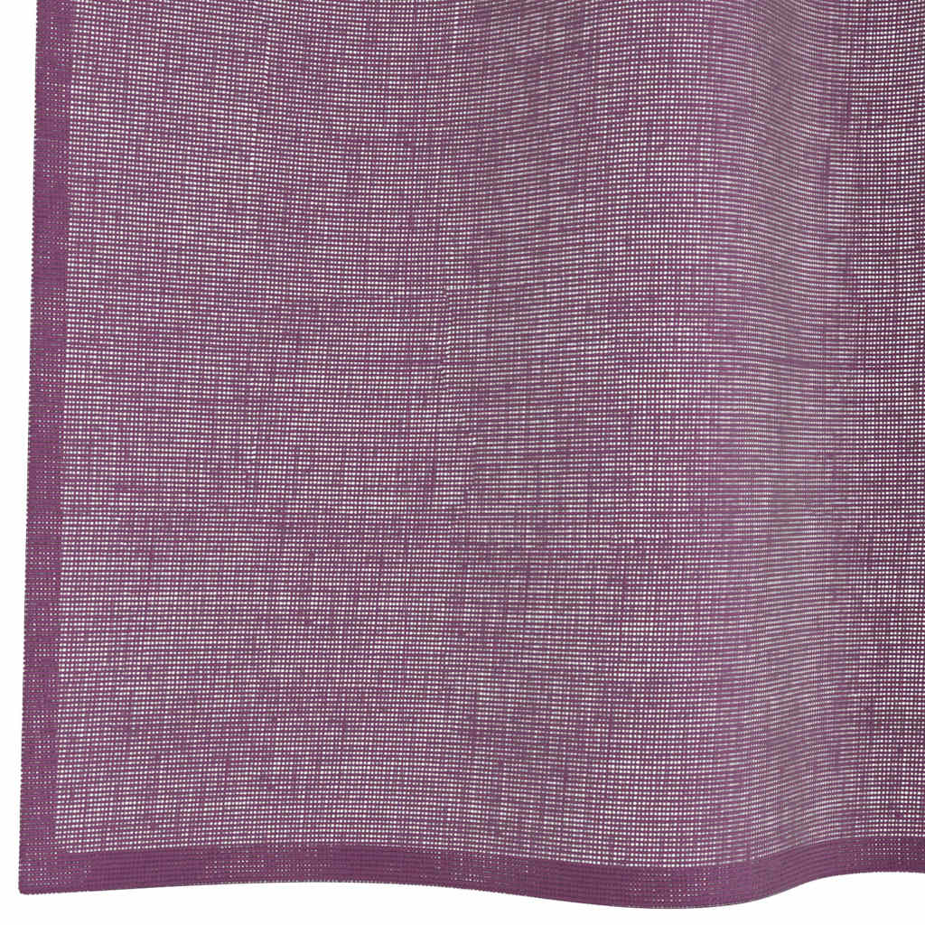 Tende in Voile con Passanti 2 pz Viola 140x245 cm 4102294