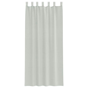 Tende in Voile con Passanti 2 pz Grigio Chiaro 140x245 cm 4102299