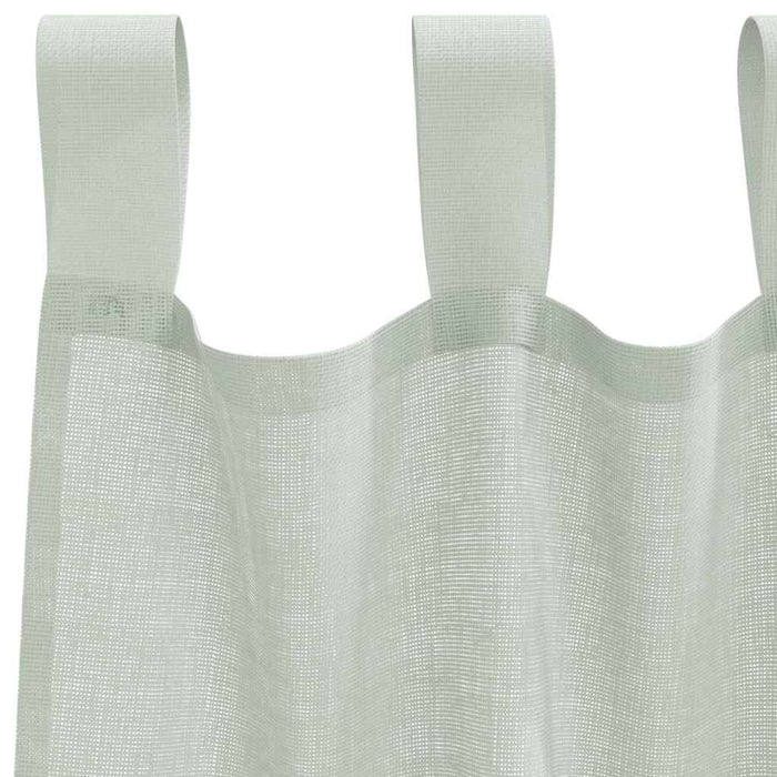Tende in Voile con Passanti 2 pz Grigio Chiaro 140x260 cm 4102300