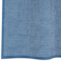 Tende in Voile con Passanti 2 pz Blu Reale 140x140 cm 4102301