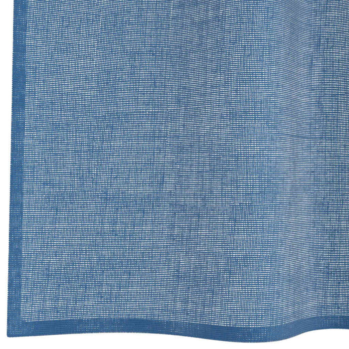 Tende in Voile con Passanti 2 pz Blu Reale 140x140 cm 4102301