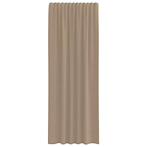 Tende in Voile con Passanti 2 pz Marrone Chiaro 140x260 cm 4102315