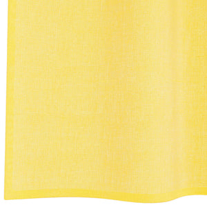 Tende in Voile con Passanti 2 pz Giallo 140x245 cm