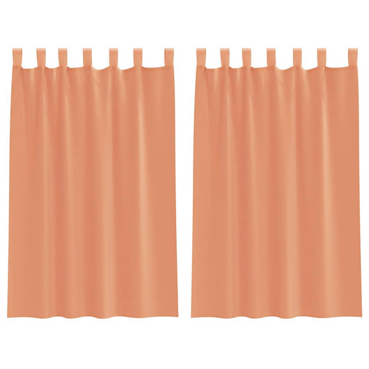 Tende in Voile con Passanti 2 pz Terracotta 140x175 cm 4102322