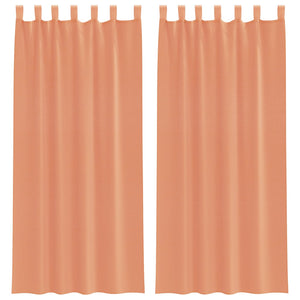 Tende in Voile con Passanti 2 pz Terracotta 140x225 cm 4102323