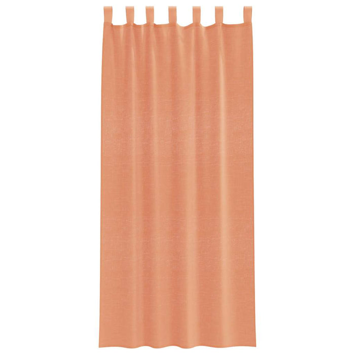 Tende in Voile con Passanti 2 pz Terracotta 140x225 cm 4102323