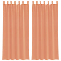 Tende in Voile con Passanti 2 pz Terracotta 140x245 cm 4102324