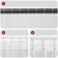 Tende in Voile con Passanti 2 pz Turchese 140x140 cm 4102326