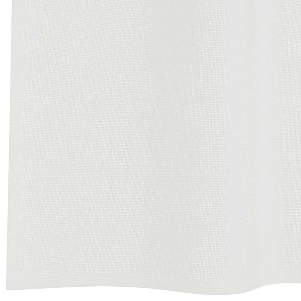 Tende in Voile con Passanti 2 pz Bianco 140x225 cm