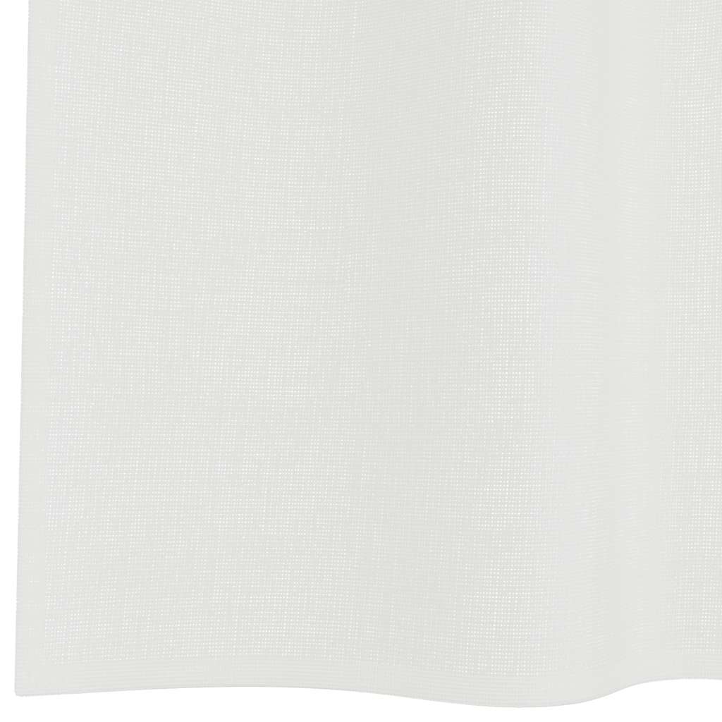 Tende in Voile con Passanti 2 pz Bianco 140x260 cm 4102335