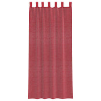 Tende in Voile con Passanti 2 pz Rosso Vino 140x245 cm 4102339