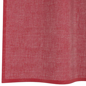 Tende in Voile con Passanti 2 pz Rosso Vino 140x245 cm 4102339