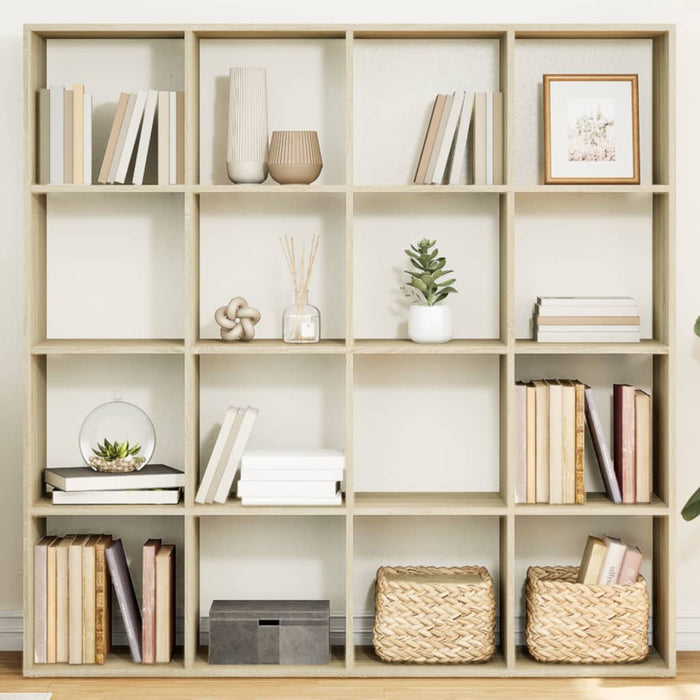 Libreria Rovere Sonoma 137,5x29x137,5 cm in Legno Multistrato 3310291