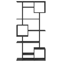 Libreria Nera 92x29x188 cm in Legno Multistrato 3310317