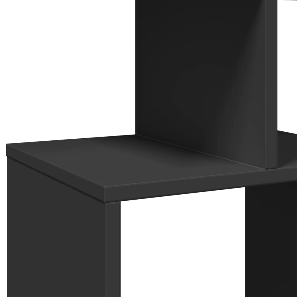 Libreria Nera 92x29x188 cm in Legno Multistrato 3310317