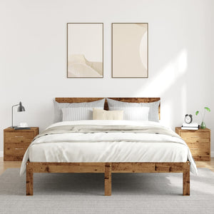 vidaXL Comodini Legno Antico 2 pz 40x30x40 cm in Legno Multistrato