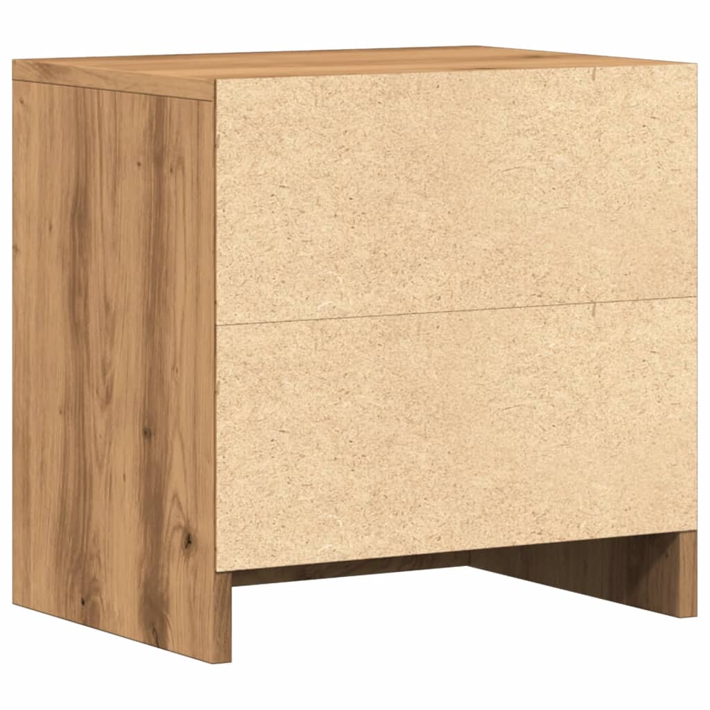 Comodino Rovere Artigianale 40x30x40 cm in Legno Multistrato 855926