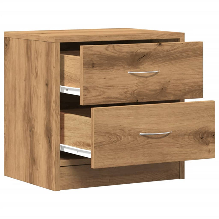 vidaXL Comodini 2pz Rovere Artigianale 40x30x40 cm in Truciolato