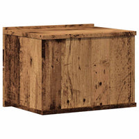Comodini a Muro 2 pz-Set di 2 Tavolino da notte Legno Antico 40x32x30 cm