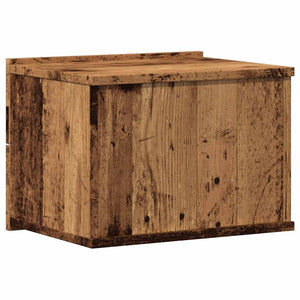 Comodini a Muro 2 pz-Set di 2 Tavolino da notte Legno Antico 40x32x30 cm
