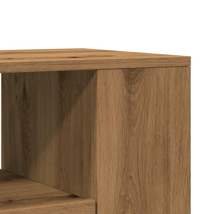 Mobile Porta TV con Ruote Artigianale 102x34,5x43 cm Truciolato 855991