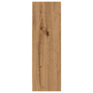 vidaXL Mobile Bagno con Specchio Rovere 62,5x20,5x64 cm Multistrato