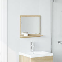 Mobile Bagno con Specchio Rovere Sonoma 40x11x37 cm Truciolato 856181