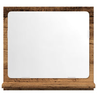 Mobile da Bagno con Specchio Legno Antico 40x11x37cm Truciolato 856187