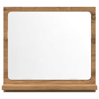 Mobile Bagno Specchio Rovere Artigianale 40x11x37 cm Truciolato 856188