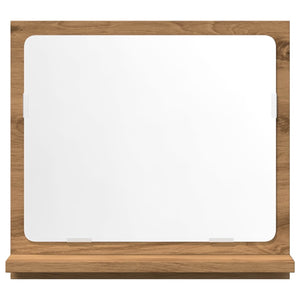 Mobile Bagno Specchio Rovere Artigianale 40x11x37 cm Truciolato 856188