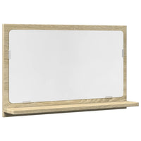 Mobile Bagno con Specchio Rovere Sonoma 60x11x37 cm Truciolato 856191