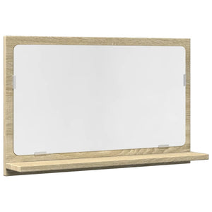 Mobile Bagno con Specchio Rovere Sonoma 60x11x37 cm Truciolato 856191