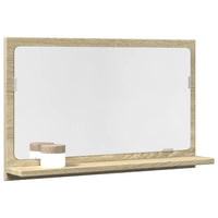 Mobile Bagno con Specchio Rovere Sonoma 60x11x37 cm Truciolato 856191