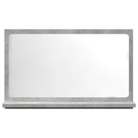 Mobile Bagno con Specchio Grigio Cemento 60x11x37 cm Truciolato 856192