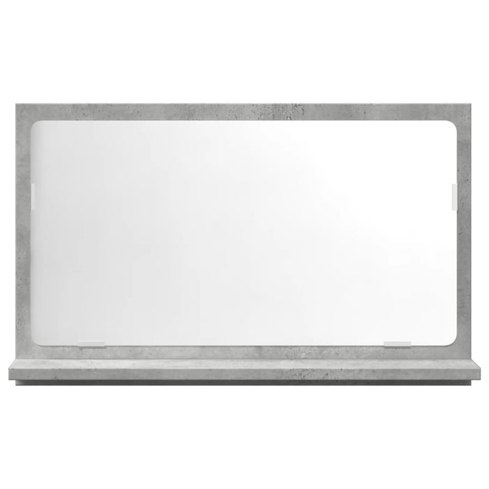 Mobile Bagno con Specchio Grigio Cemento 60x11x37 cm Truciolato 856192