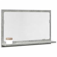 vidaXL Mobile Bagno con Specchio Grigio Cemento 60x11x37 cm Truciolato
