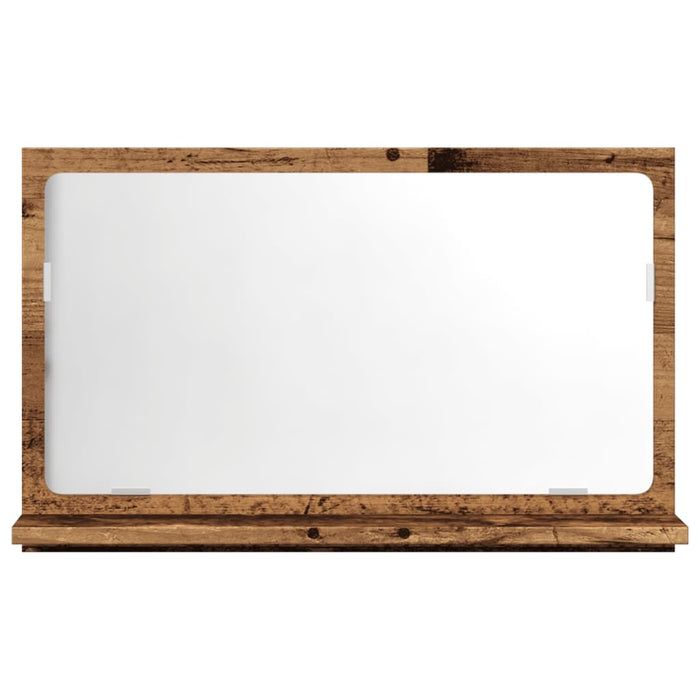 Mobile da Bagno con Specchio Legno Antico 60x11x37cm Truciolato 856197