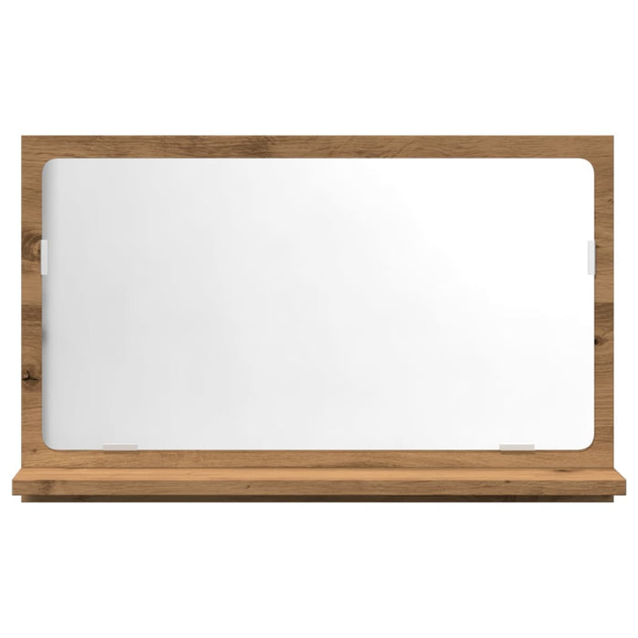 Mobile Bagno Specchio Rovere Artigianale 60x11x37 cm Truciolato 856198