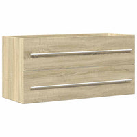 Mobile Lavabo Rovere Sonoma 100x38,5x48 cm in Legno Multistrato
