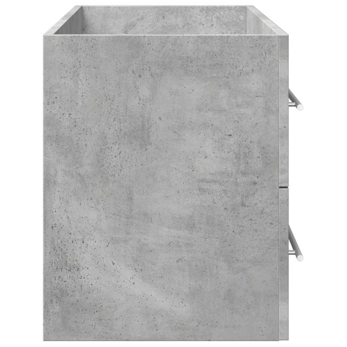 Mobile Lavabo Grigio Cemento 100x38,5x48cm in Legno Multistrato 856233
