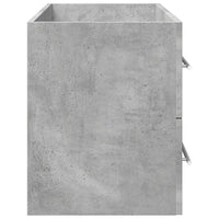 Mobile Lavabo-Armadietto da bagno Grigio Cemento 100x38,5x48cm in Legno Multistrato