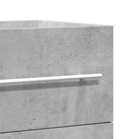 Mobile Lavabo Grigio Cemento 100x38,5x48cm in Legno Multistrato 856233