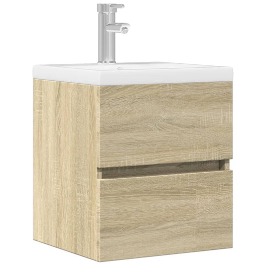 vidaXL Mobile Lavabo Rovere Sonoma 41x38,5x45 cm in Legno Multistrato