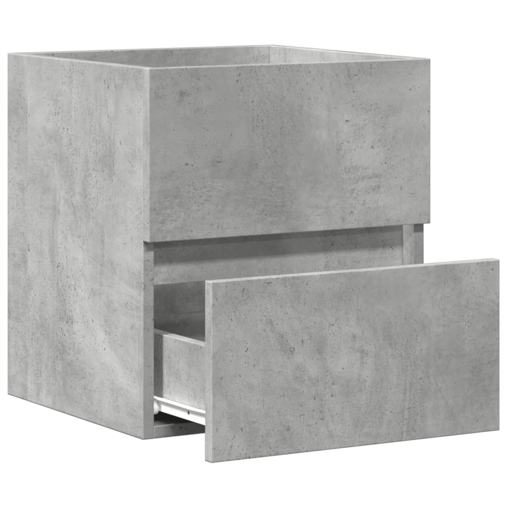 Mobile Lavabo Grigio Cemento 41x38,5x45 cm in Legno Multistrato 856237