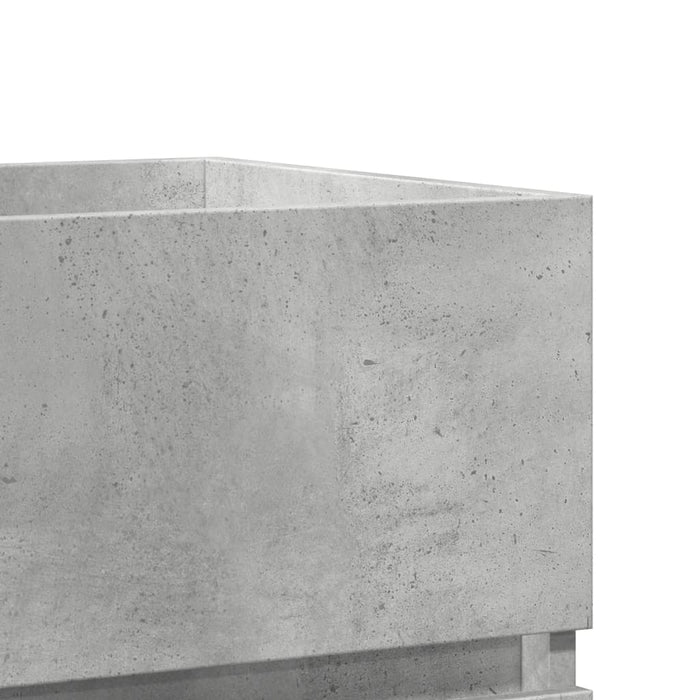 vidaXL Mobile Lavabo Grigio Cemento 41x38,5x45 cm in Legno Multistrato