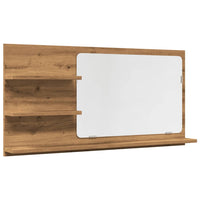 Mobile Bagno Specchio Rovere Artigianale 90x11x45 cm Truciolato 856263