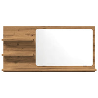 Mobile Bagno Specchio Rovere Artigianale 90x11x45 cm Truciolato 856263