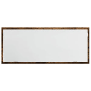Specchio Bagno LED Rovere Fumo 100x8,5x37cm Legno Multistrato 856272