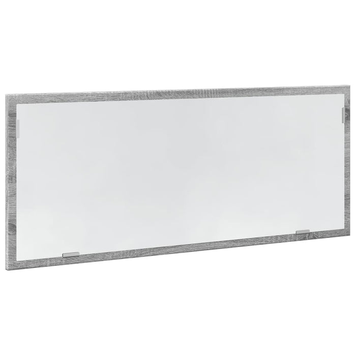 Specchio da Bagno con LED-Specchio per Bagno Grigio Sonoma 100x8,5x37cm Truciolato